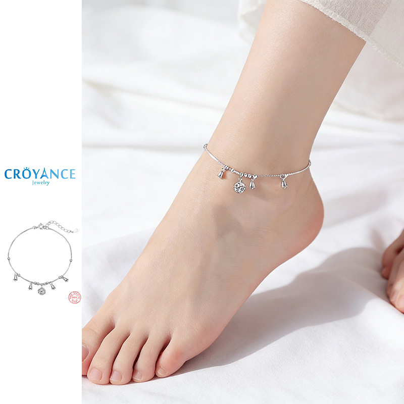 Anklet Foot Chain - Tobilleras con colgante redondo hueco en