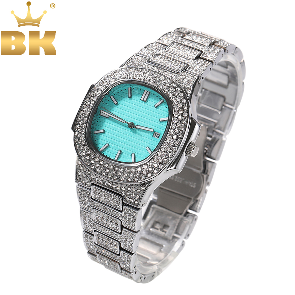 King'S Jewelry Watches - Reloj THE BLING KING Tiffani azul