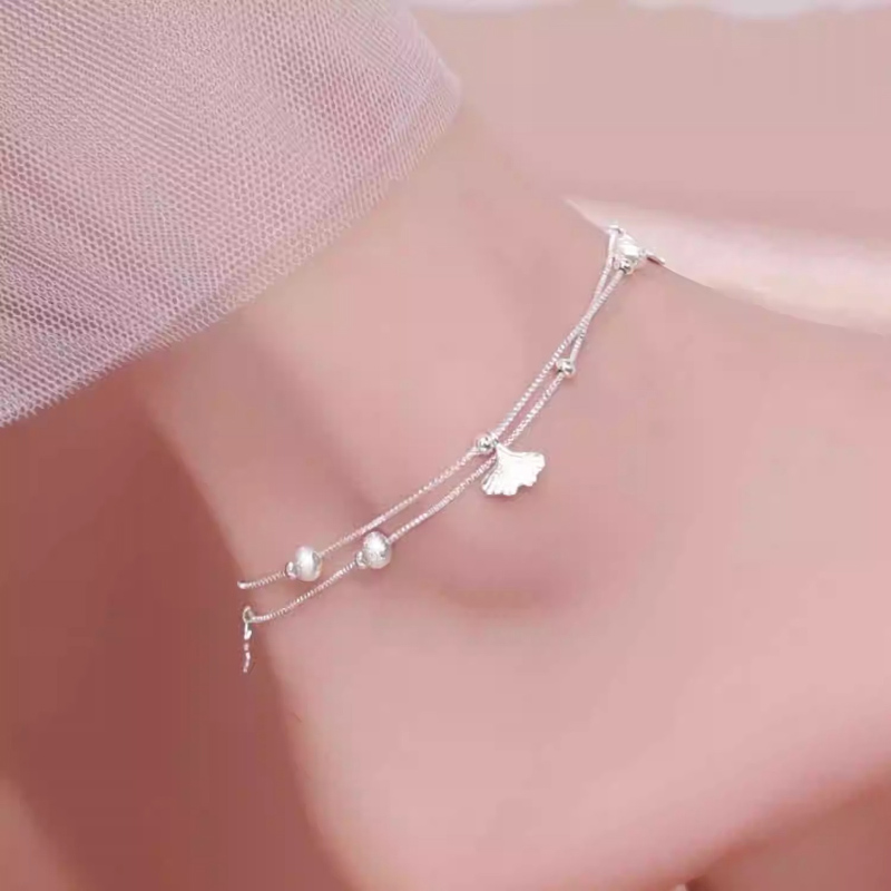 Anklet Foot Chain - Cadena de pie de hoja de
