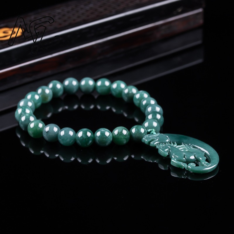 Pulsera de Jadeíta Natural Azu - Charm Bracelet Beads reseña y precio