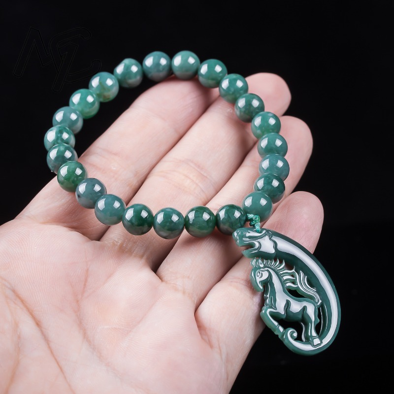 Pulsera de Jadeíta Natural Azu - Charm Bracelet Beads reseña y precio