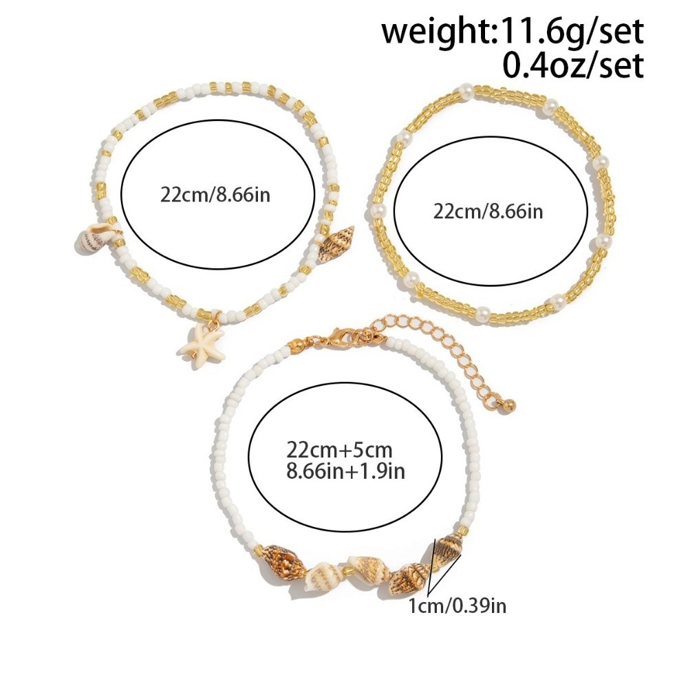 Tobillera de cadena de perlas  - Anklet Foot Chain reseña y precio