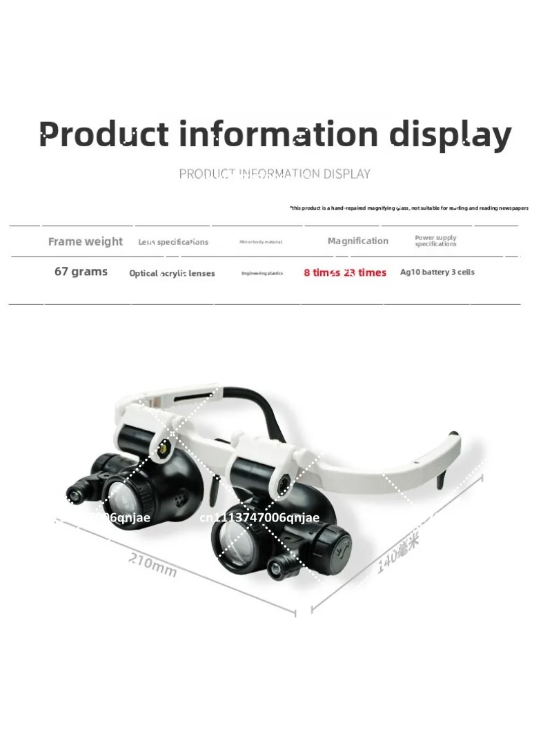 Lentes de Aumento con Luz de 2 - Jewelry Repair & Watches Reviews reseña y precio