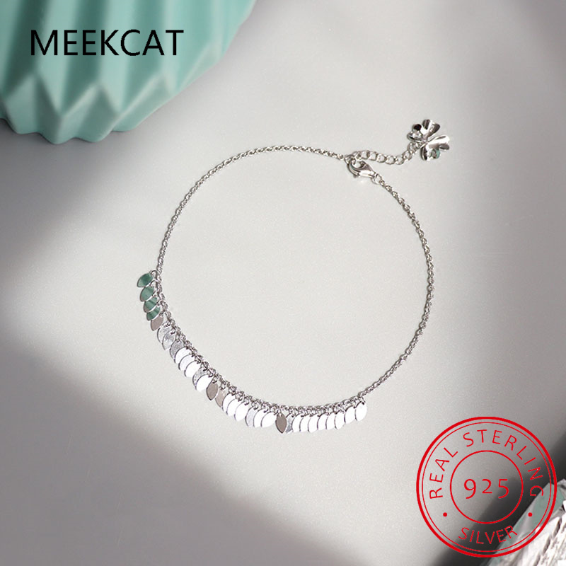 Popular Plata de Ley 925 autén - Anklet Foot Chain reseña y precio